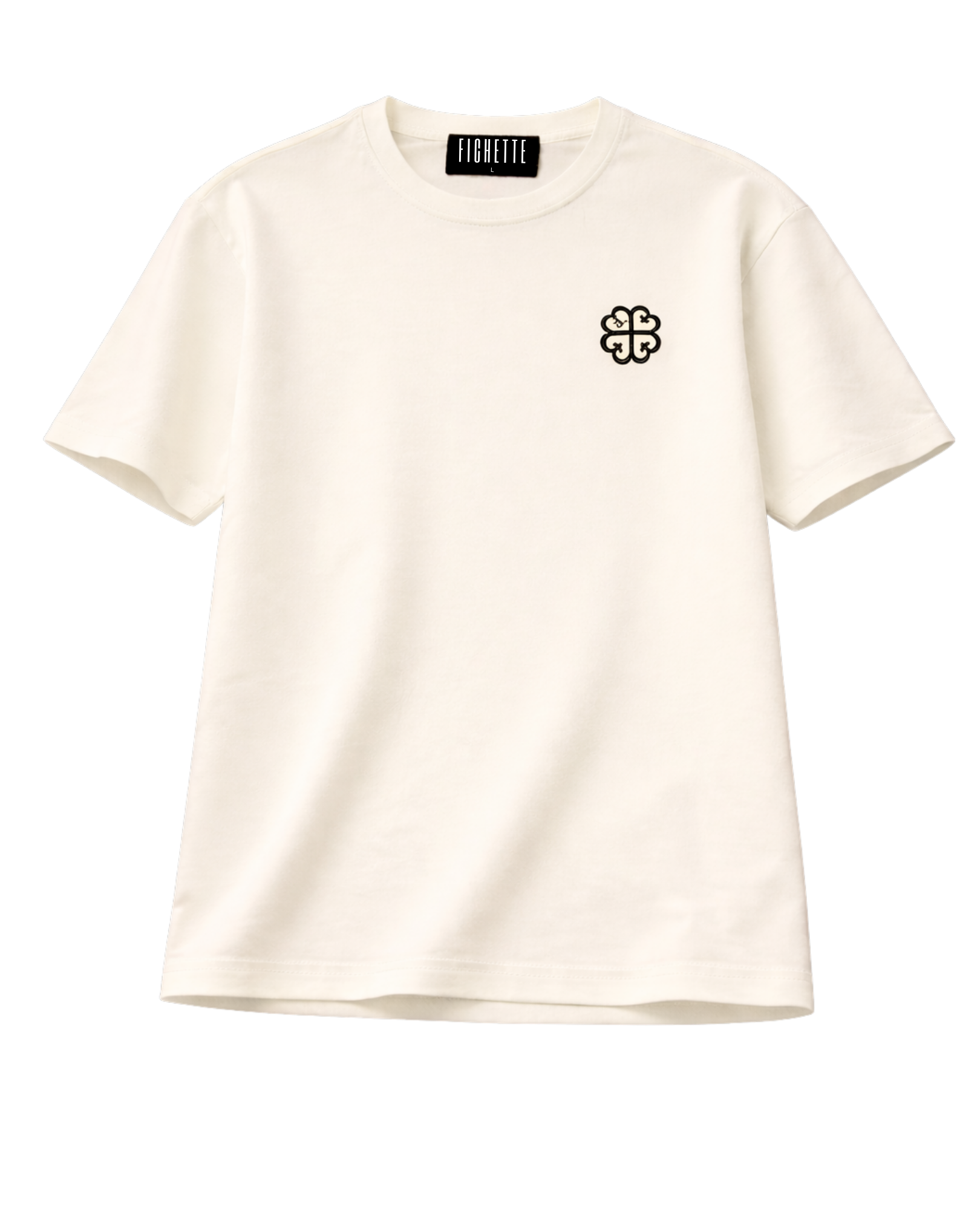 CLASSIC LOGO TEE - CREMÉ / NOIR