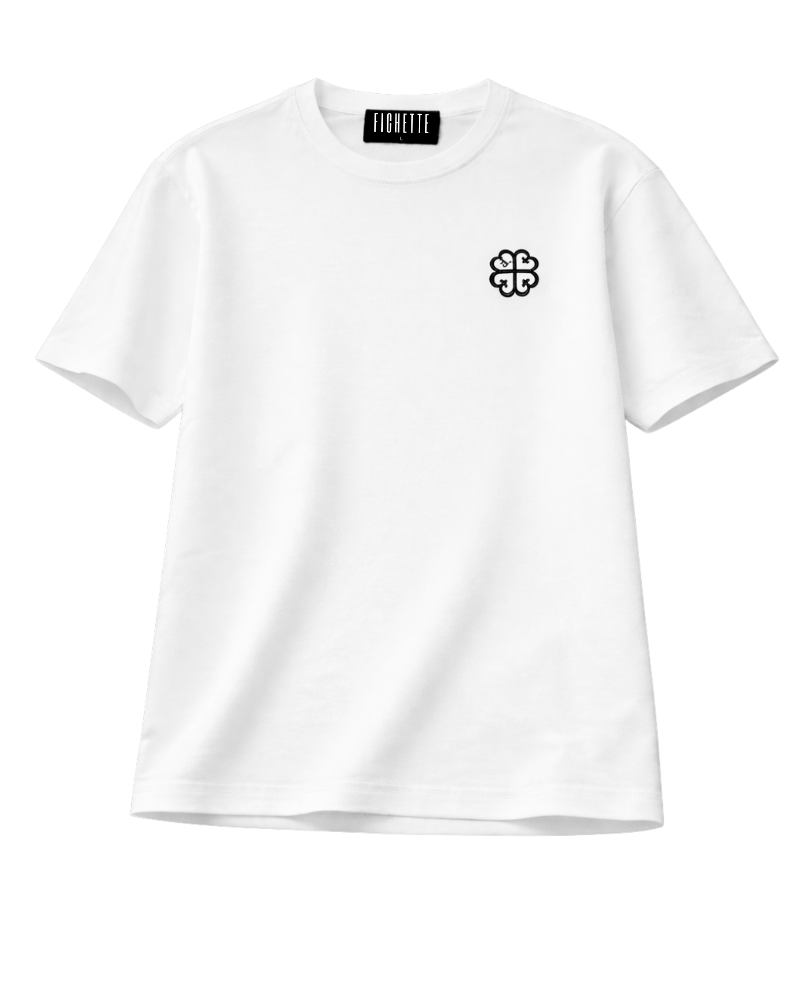 CLASSIC LOGO TEE - BLANCO / NOIR