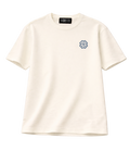 CLASSIC LOGO TEE - CREMÉ / DENIM BLUE