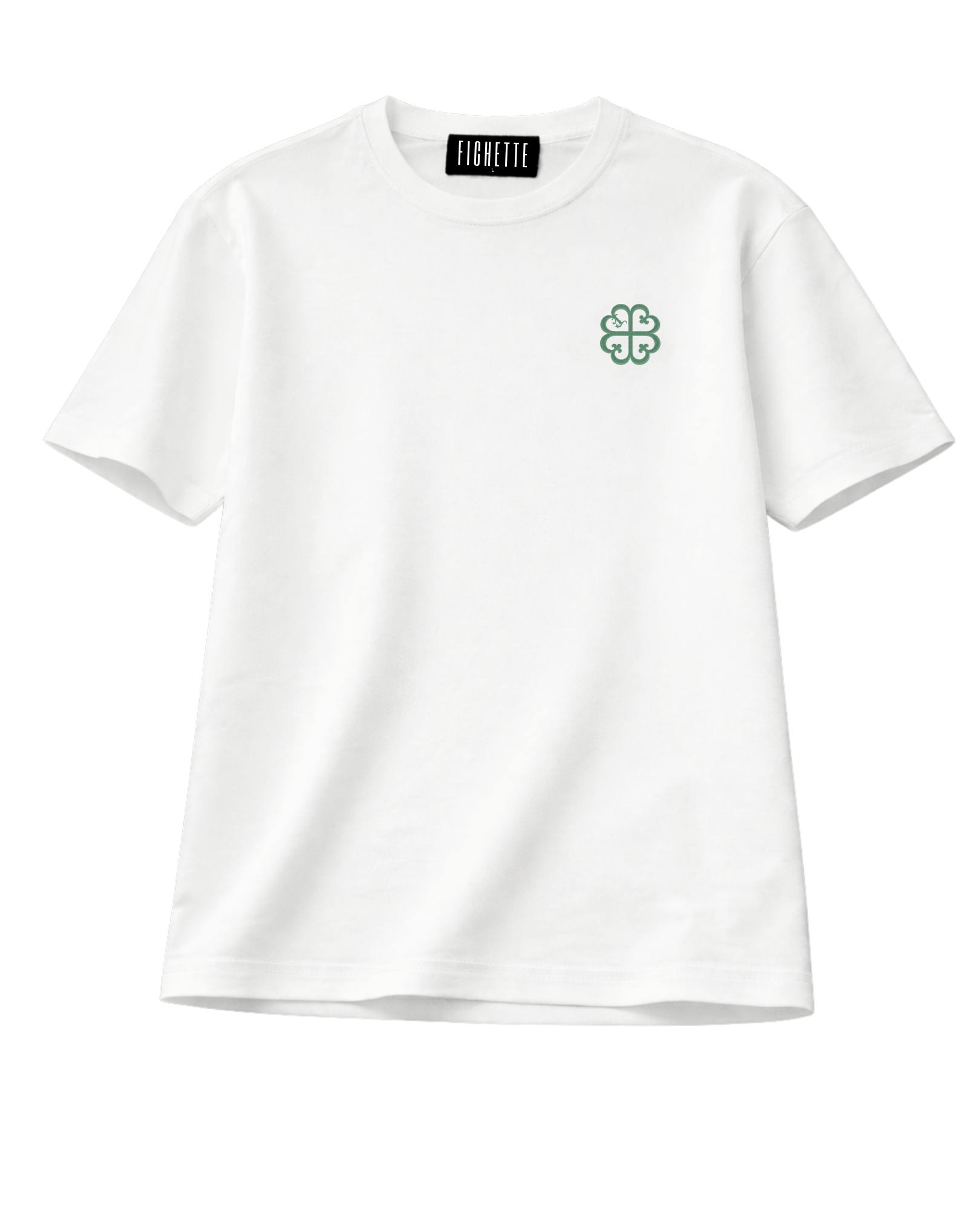 CLASSIC LOGO TEE - BLANCO / FOREST GREEN