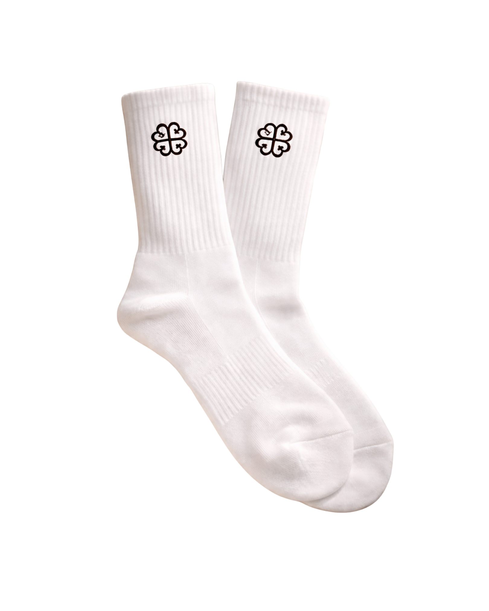 FICHÉTTE CREW KNIT SOCKS - BLANCO / NOIR